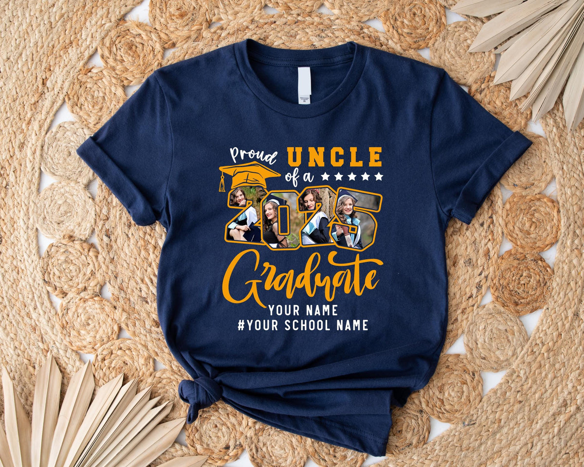 Proud Family T-Shirts,Group 2025 Grad Tees,Graduation Squad Tee,Senior 2025,Graduate 2025 Shirt,Custom Graduate Gift,High School Graduate Tee
