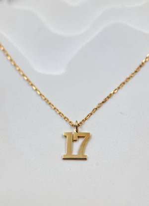 Custom Number Pendant | Personalized Number Jewelry | Date Necklace | Unique Gift for Her | Sports Number Necklace