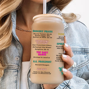 40th Birthday Cup, Legend Since 1985 Frosted Tumbler, 40th Birthday Gifts, 40 Birthday Gift Best Friend, Forty Years Frosted Glass Cup
