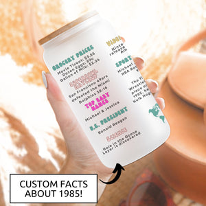 40th Birthday Cup, Legend Since 1985 Frosted Tumbler, 40th Birthday Gifts, 40 Birthday Gift Best Friend, Forty Years Frosted Glass Cup