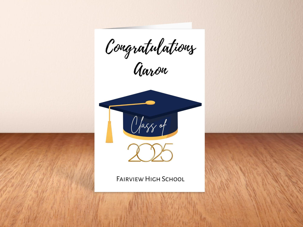 Personalized Graduation Card 2025, Customizable Graduation Card, Congratulations Graduate Card, Graduation Gift