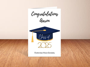 Personalized Graduation Card 2025, Customizable Graduation Card, Congratulations Graduate Card, Graduation Gift