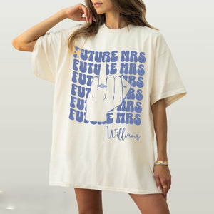 Retro Bachelorette Bride Shirt, Personalized Future Mrs Shirt, Custom Bridal, Bride to be Shirt, Custom Future Mrs Shirt
