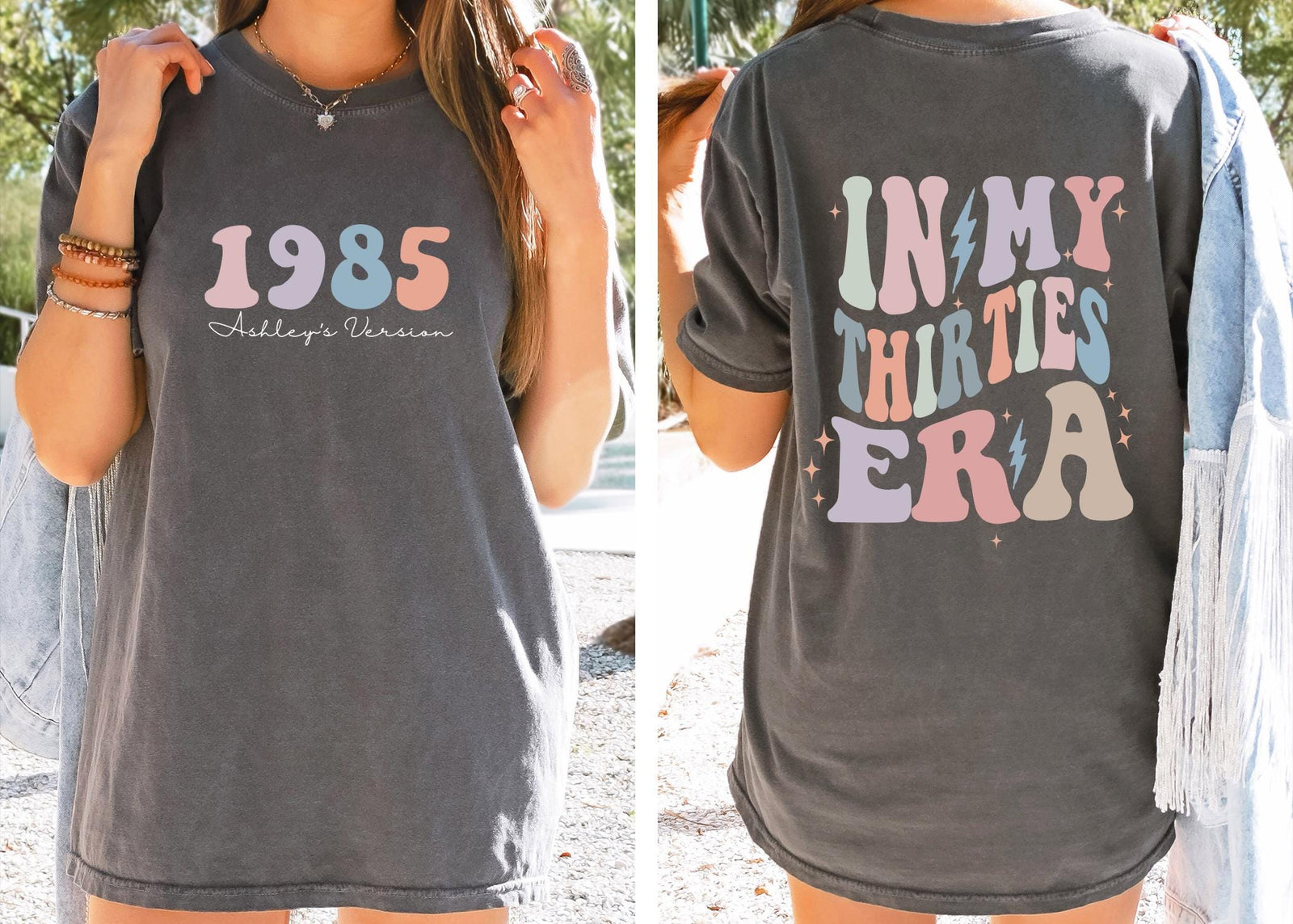 Custom In My Thirties Era Comfort color Shirt, Personalized Birthday Shirt, 30th Birthday, Custom Funny Birthday t-shirt, Birthday Gift