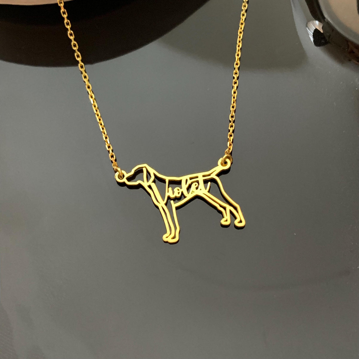 Dog necklace, Dog necklace for woman, Pet necklace, Dog memorial gift, Custom dog necklace, Dog name necklace, Dog memorial name necklace