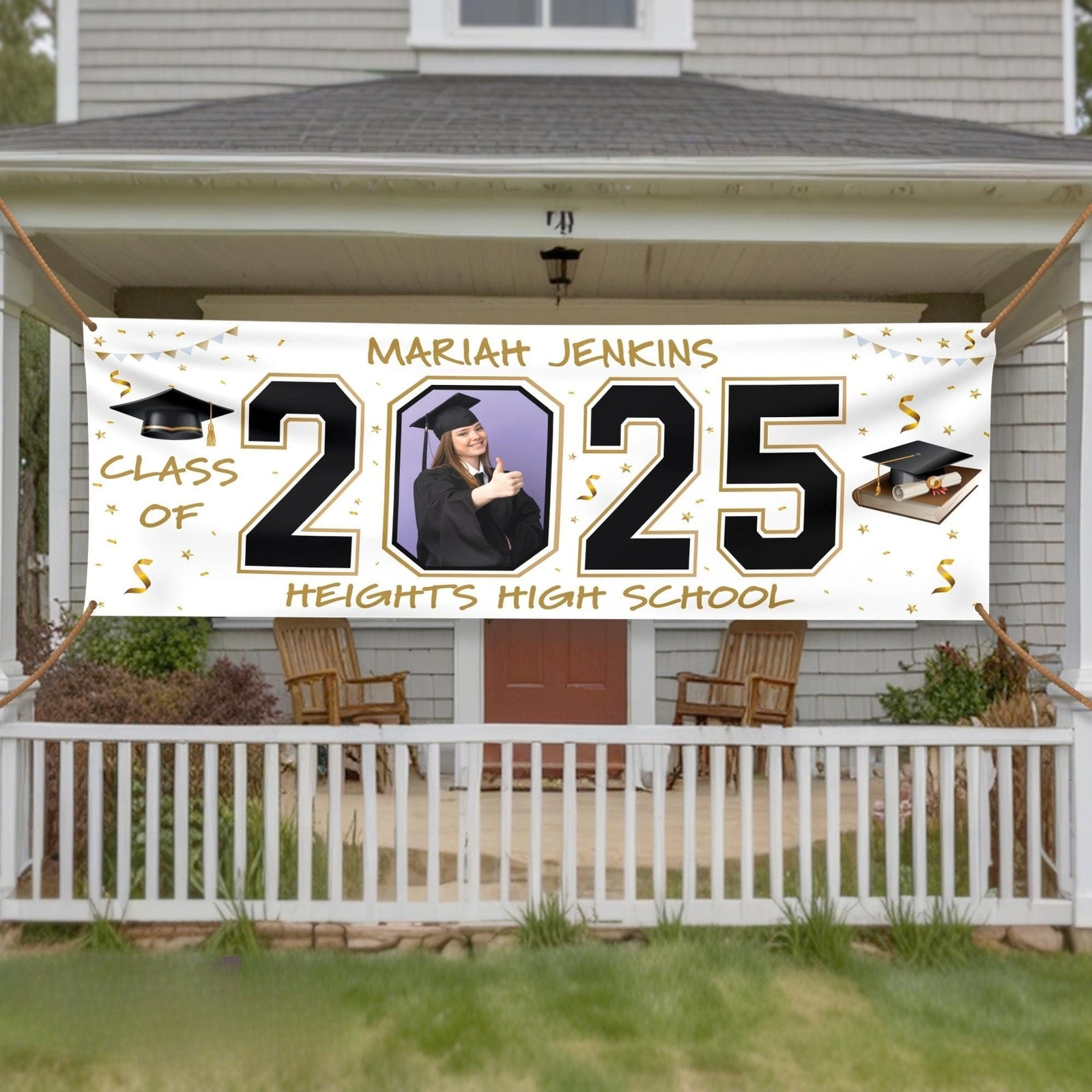 Class of 2025 Banner, 2025 Congrats Banner, Party Banner, Personalized Banner, Party Decoration, Graduation Banner, Grad Banner 2025