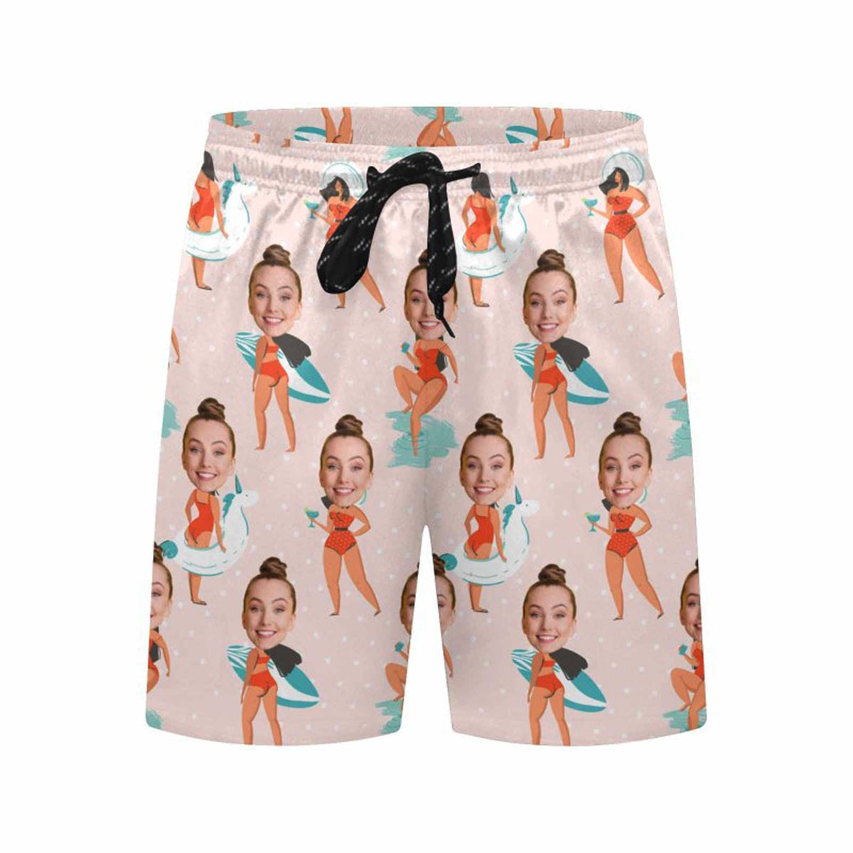 Custom Men Swimsuit,Custom Swim Trunks,Men Bathing Suit,Personalized Face Swimwear,Face on Beach Shorts,Swim Trunks Photo,Father's Day Gifts