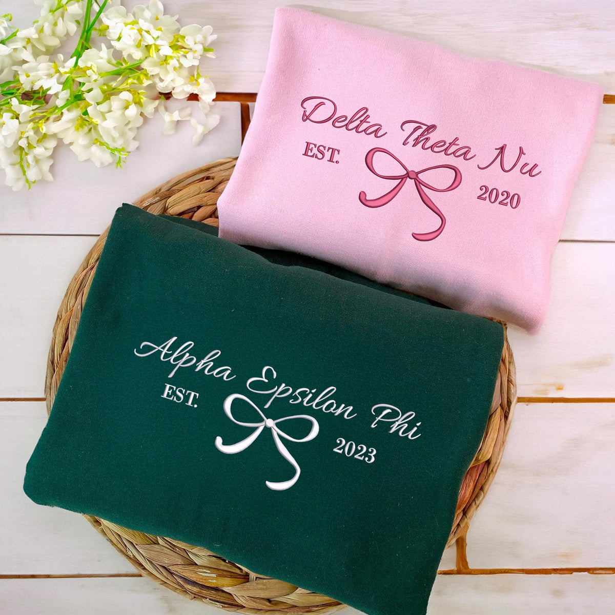 Custom Embroidered Girl's Trip 2025 Sweatshirt, Coquette Bow Shirt, Coquette Sorority Hoodie, Besties Gifts For Her, Gift For Girl