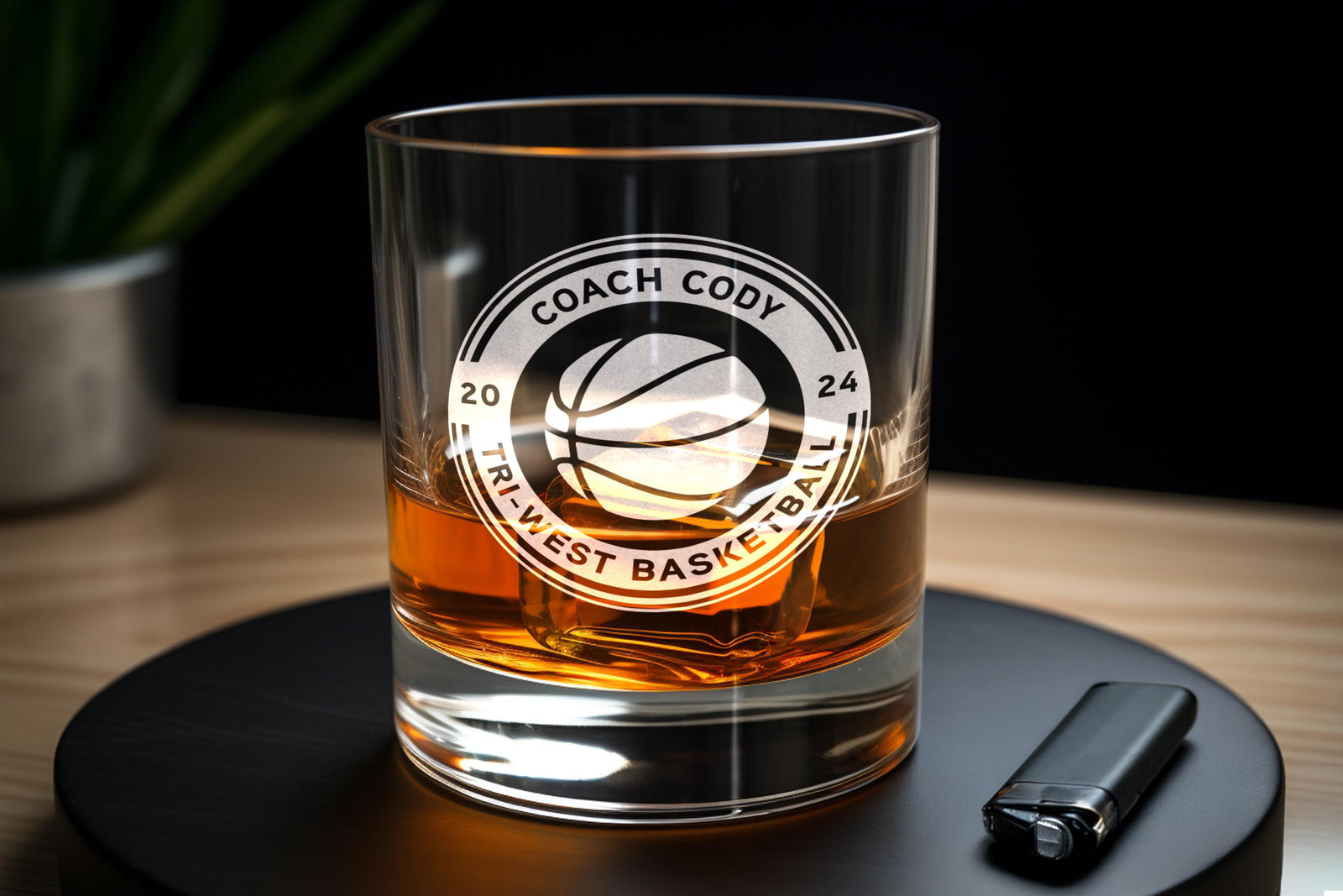 Basketball Coach Whiskey Glass: Celebrate Victory and Strategy - Perfect Gift for Hoop Enthusiasts