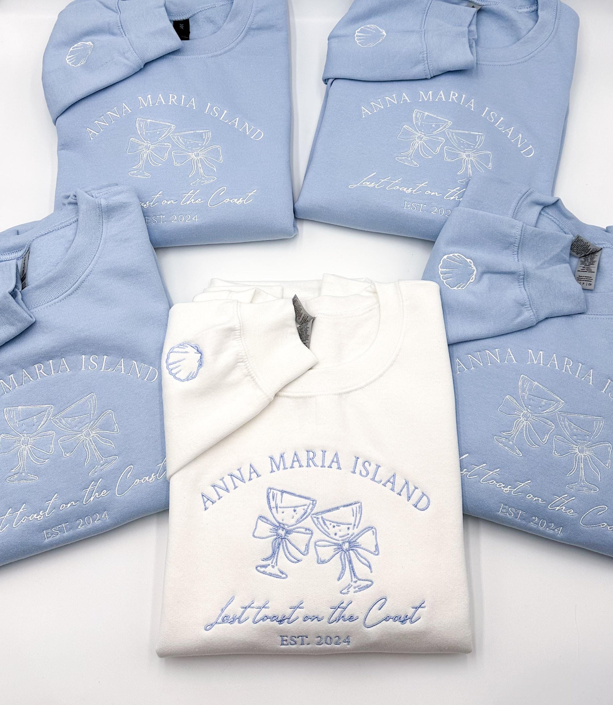Custom Bachelorette Embroidered Sweatshirt/Hoodie | Wedding Favors | Bride/Bridal Party Gifts | Personalized Charleston & Social Club Gear