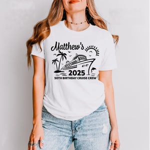 Custom Cruise Birthday Tshirt, Birthday Cruise Tee, Personalized Cruise Birthday Shirt, Cruise Birthday Mathing Shirt, 50th Birthday Cruise