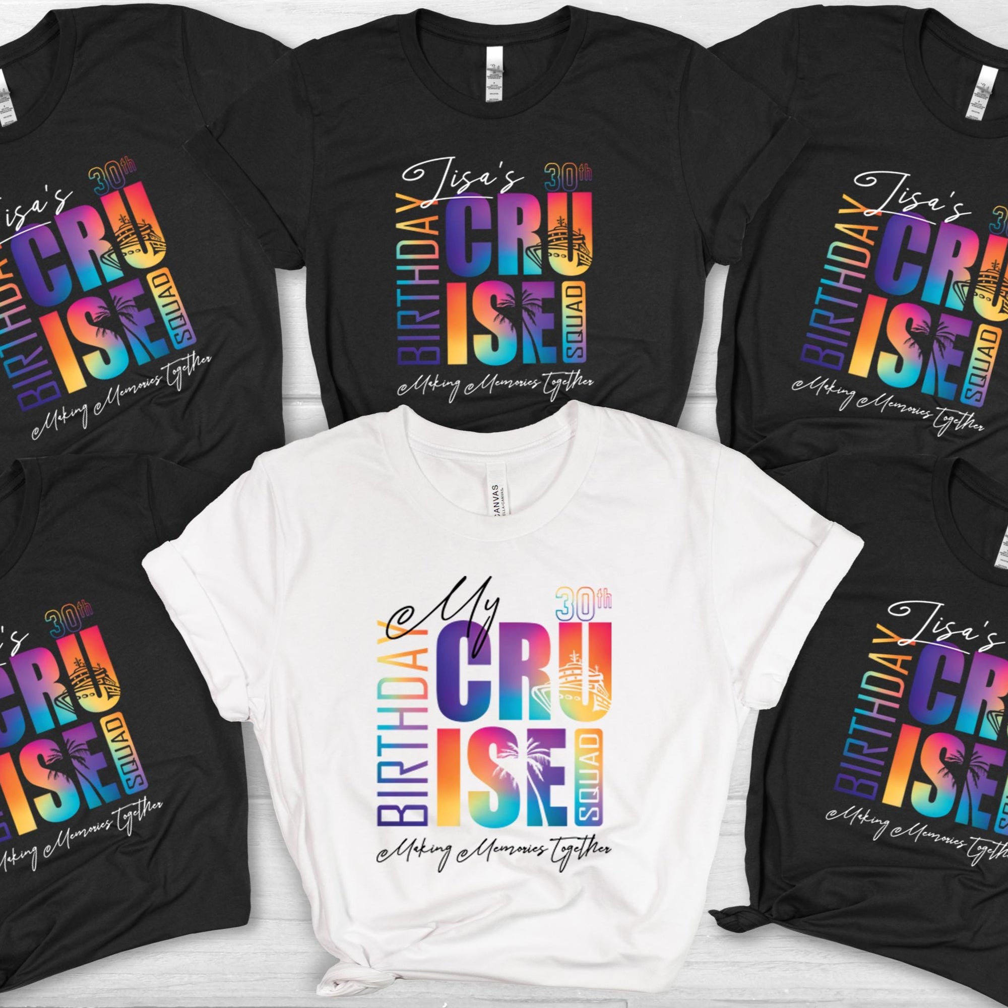 Custom Birthday Cruise Shirt, Cruise Squad Shirts, Custom Name Cruise Birthday Crew T-shirt, Birthday Cruise 2025, Bday Cruise Party Shirt