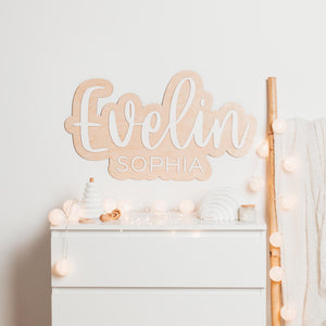 Nursery Name Sign, Wooden Baby Name Sign, Custom Name Sign Girl, Personalized Name Sign, Newborn Name Sign, Kids Wall Decor, Wall Name Sign