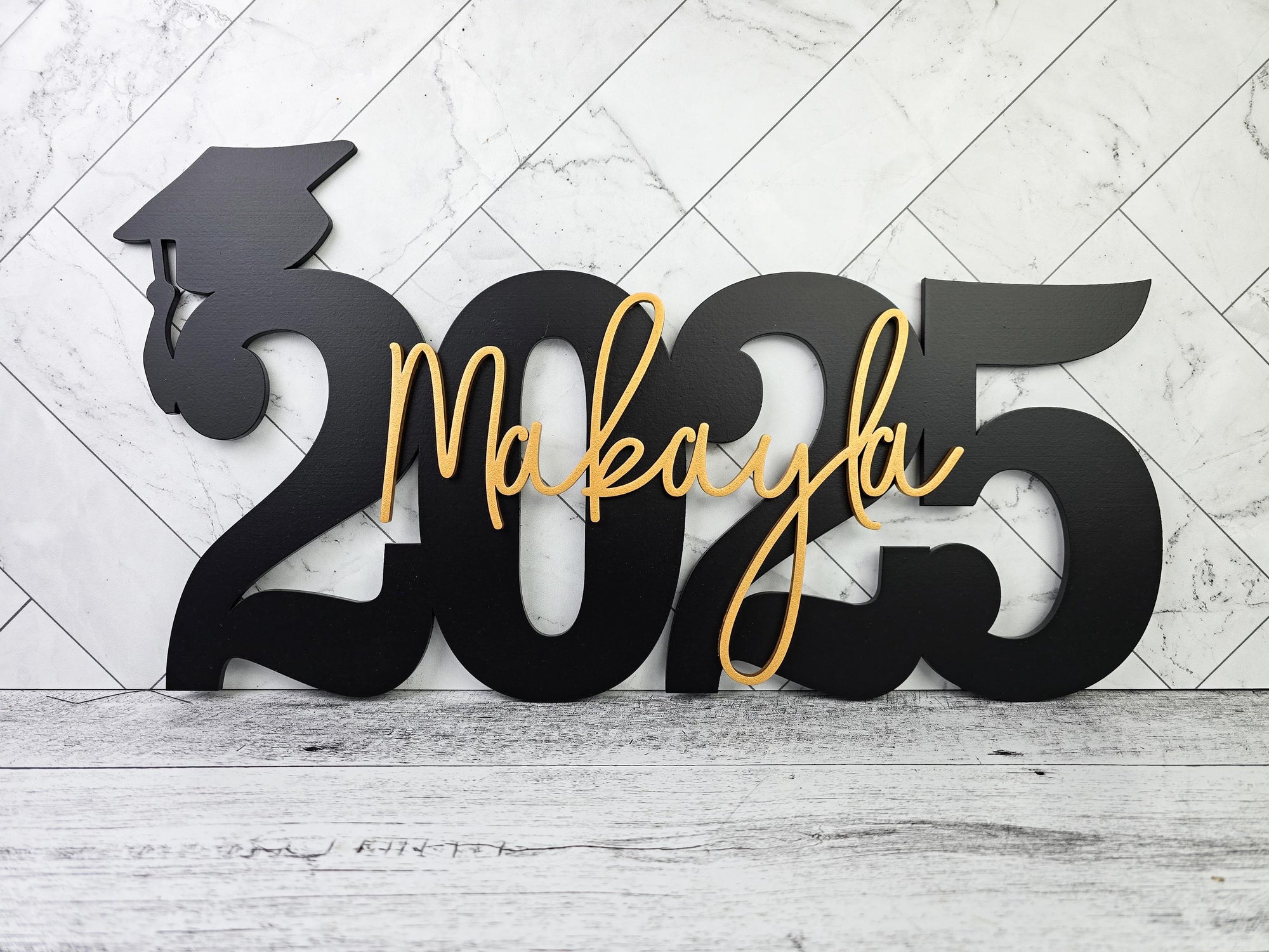 Custom Graduation Decor Name Sign, Custom Grad Sign, Class of 2025, Graduation Party Centerpiece, Senior Year Photo Prop for senior photos