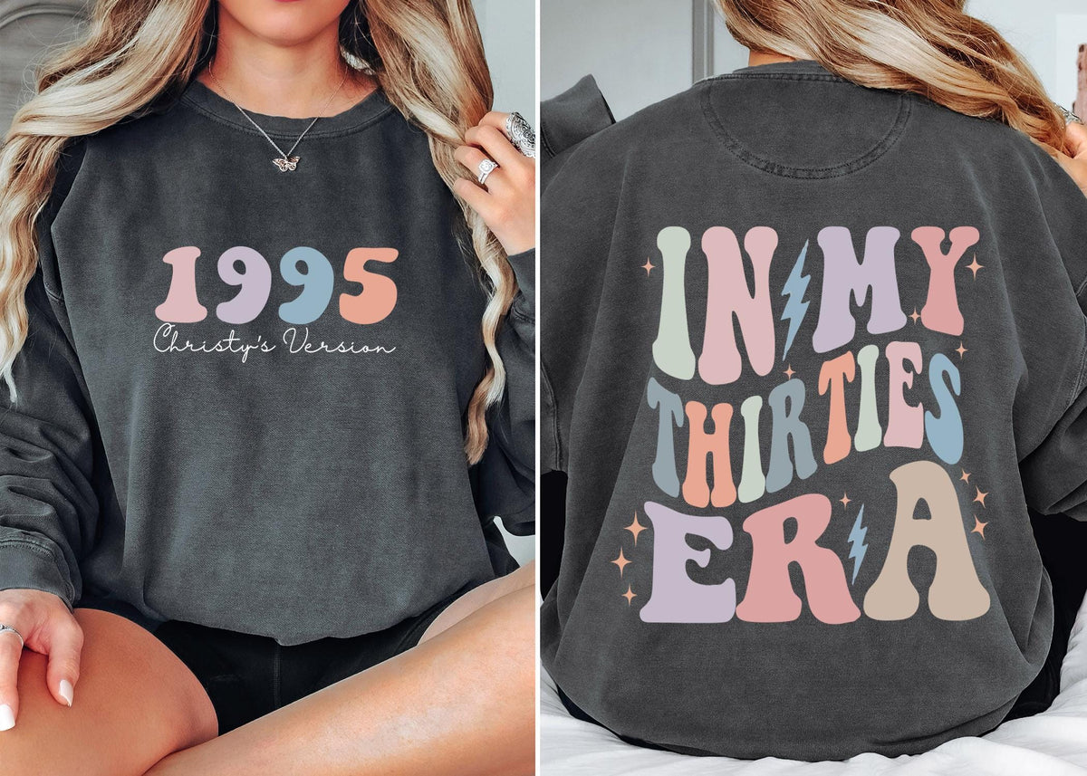 Custom In My Thirties Era Comfort color Shirt, Personalized Birthday Shirt, 30th Birthday, Custom Funny Birthday t-shirt, Birthday Gift