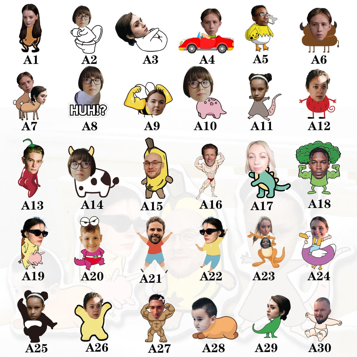 Custom Shaped Pillow Personalized Face Pillow from Photo, Fun Gift for Bachelorette Party, or Birthday