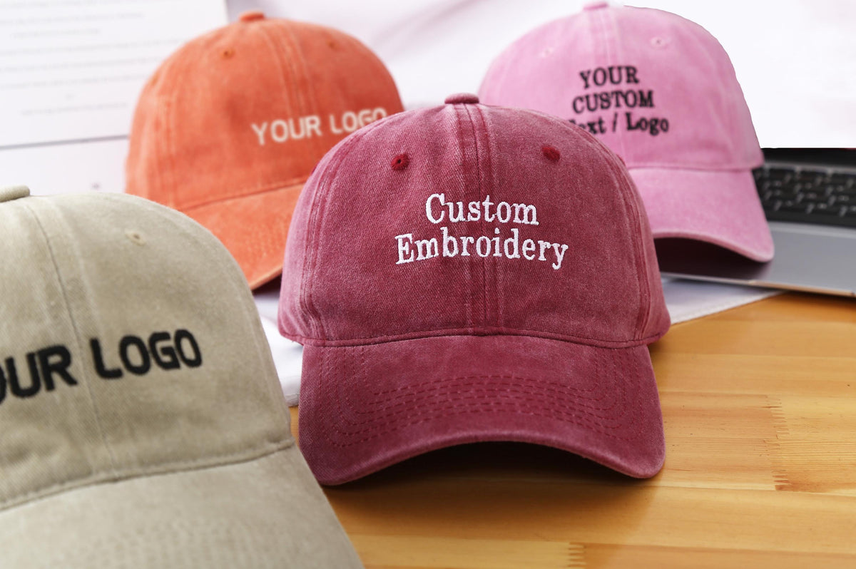 Embroidered Hat Personalized Dad Cap Embroidery Logo baseball hat Bachelorette hats Custom caps Sorority hat Unisex Baseball Cap