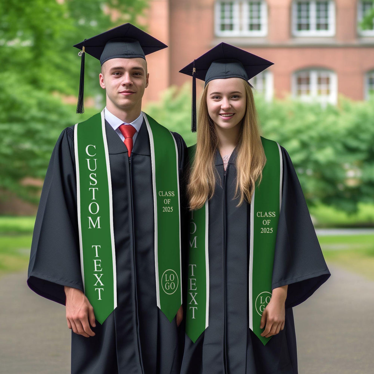 Custom College Graduation Sash, Personalized Graduation Stole, College Name/your name/your LOGO on Stole, Custom Text Stole, Graduation Sash