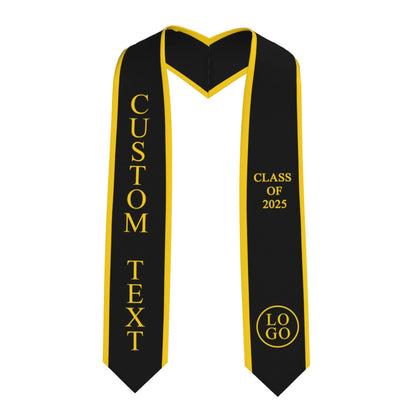 Custom College Graduation Sash, Personalized Graduation Stole, College Name/your name/your LOGO on Stole, Custom Text Stole, Graduation Sash
