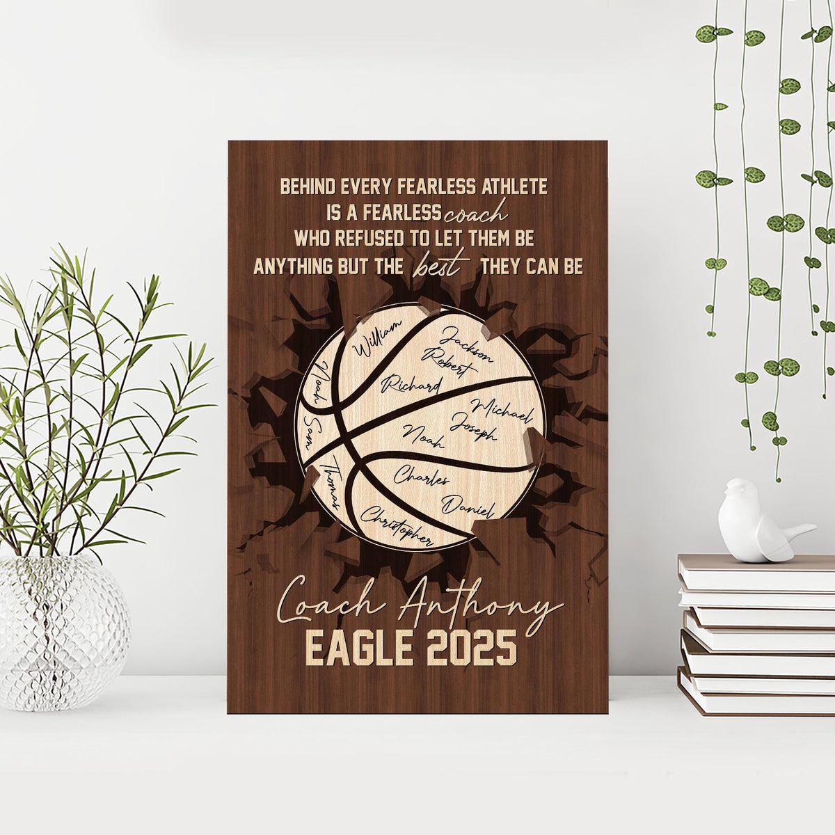 Personalized Volleyball Canvas, Volleyball Team Wall Art Print, Custom Framed Canvas, Sport Gift for Mom, Daughter, Girl, Kid, Team