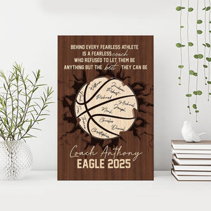 Personalized Volleyball Canvas, Volleyball Team Wall Art Print, Custom Framed Canvas, Sport Gift for Mom, Daughter, Girl, Kid, Team