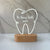 Personalized Dentist Night Light - Custom LED Tooth Lamp for Graduation, Gift for Dentists, Unique Room Decor, Nightlight for Odontologists