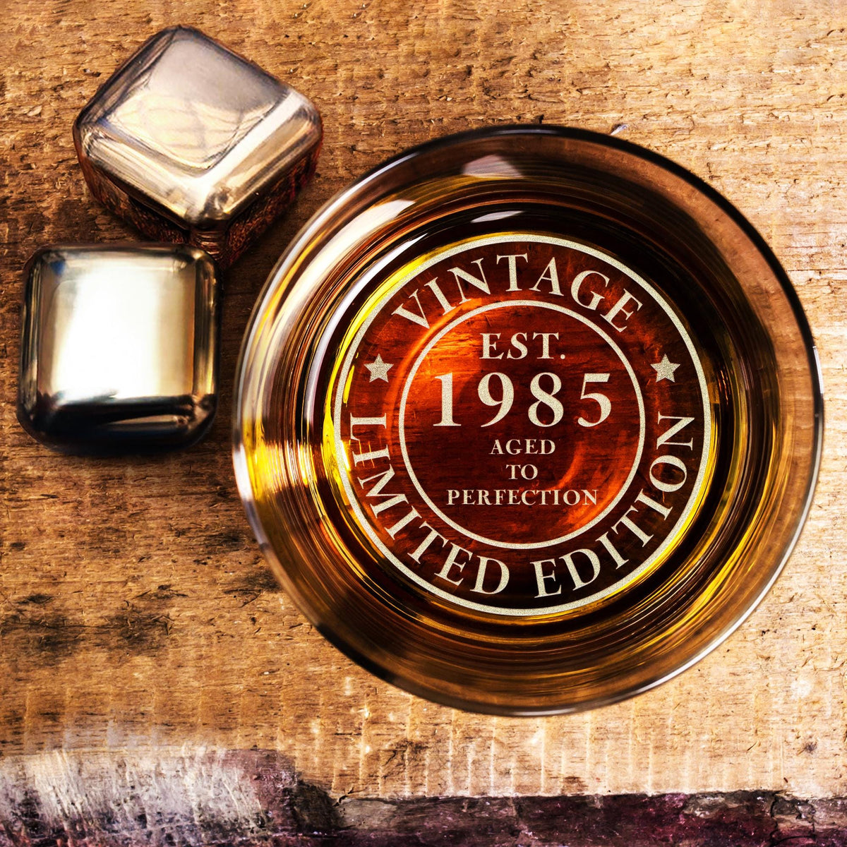 Custom 40th Birthday Whiskey Glass Gifts for Him - Personalized Bourbon Glass for Men, Gifts for Dad