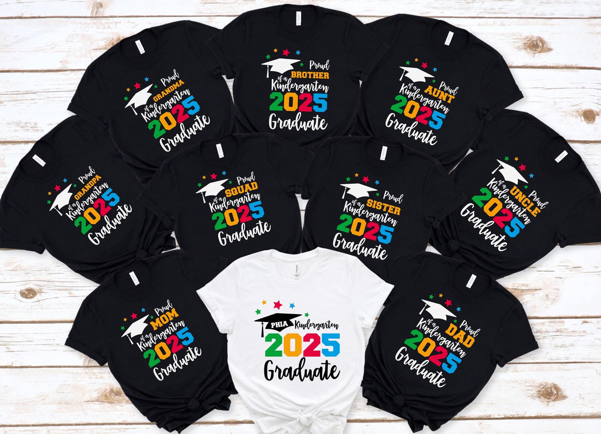 Custom 2025 Kindergarten Family Shirts, Family Graduation Shirts, Kindergarten Shirt, Kindergarten Graduation,Kindergarten Graduation Shirt