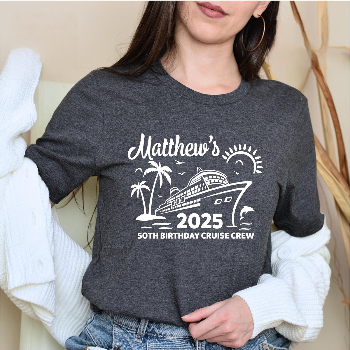 Custom Cruise Birthday Tshirt, Birthday Cruise Tee, Personalized Cruise Birthday Shirt, Cruise Birthday Mathing Shirt, 50th Birthday Cruise