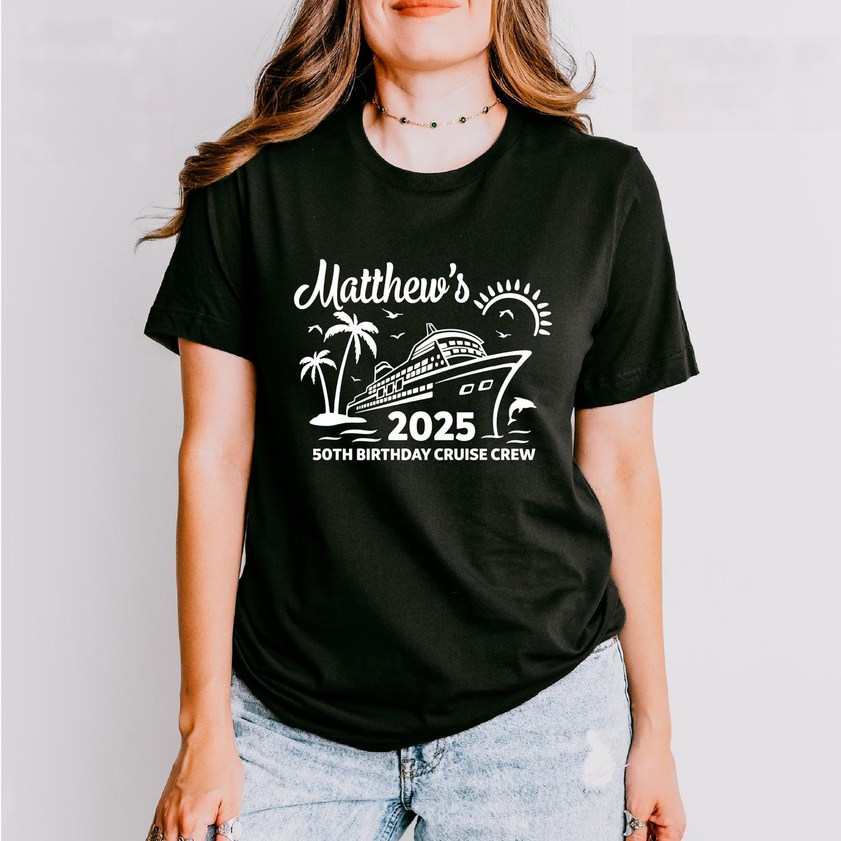 Custom Cruise Birthday Tshirt, Birthday Cruise Tee, Personalized Cruise Birthday Shirt, Cruise Birthday Mathing Shirt, 50th Birthday Cruise