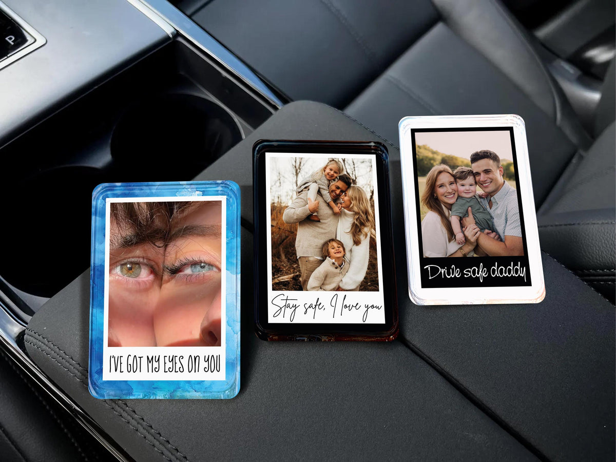 Personalized Sun Visor Picture Clip, Custom Photo Car Visor Clip, Valentine s Day Gift for Boyfriend, Family Portrait Decoration, Drive Safe