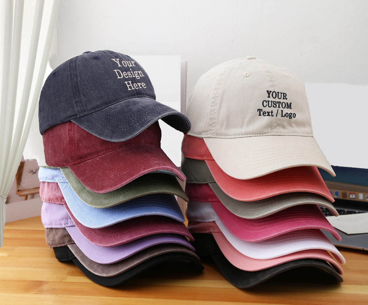 Embroidered Hat Personalized Dad Cap Embroidery Logo baseball hat Bachelorette hats Custom caps Sorority hat Unisex Baseball Cap