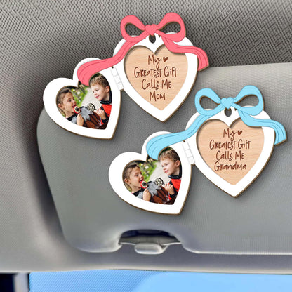 Mama Frame Car Visor Clip, Car Visor Clip, Gifts For Her, Custom Photo Car Visor Clip, Drive Safe Visor Clip, Mother's Day Gift,Gift for Mom