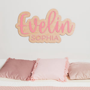 Nursery Name Sign, Wooden Baby Name Sign, Custom Name Sign Girl, Personalized Name Sign, Newborn Name Sign, Kids Wall Decor, Wall Name Sign