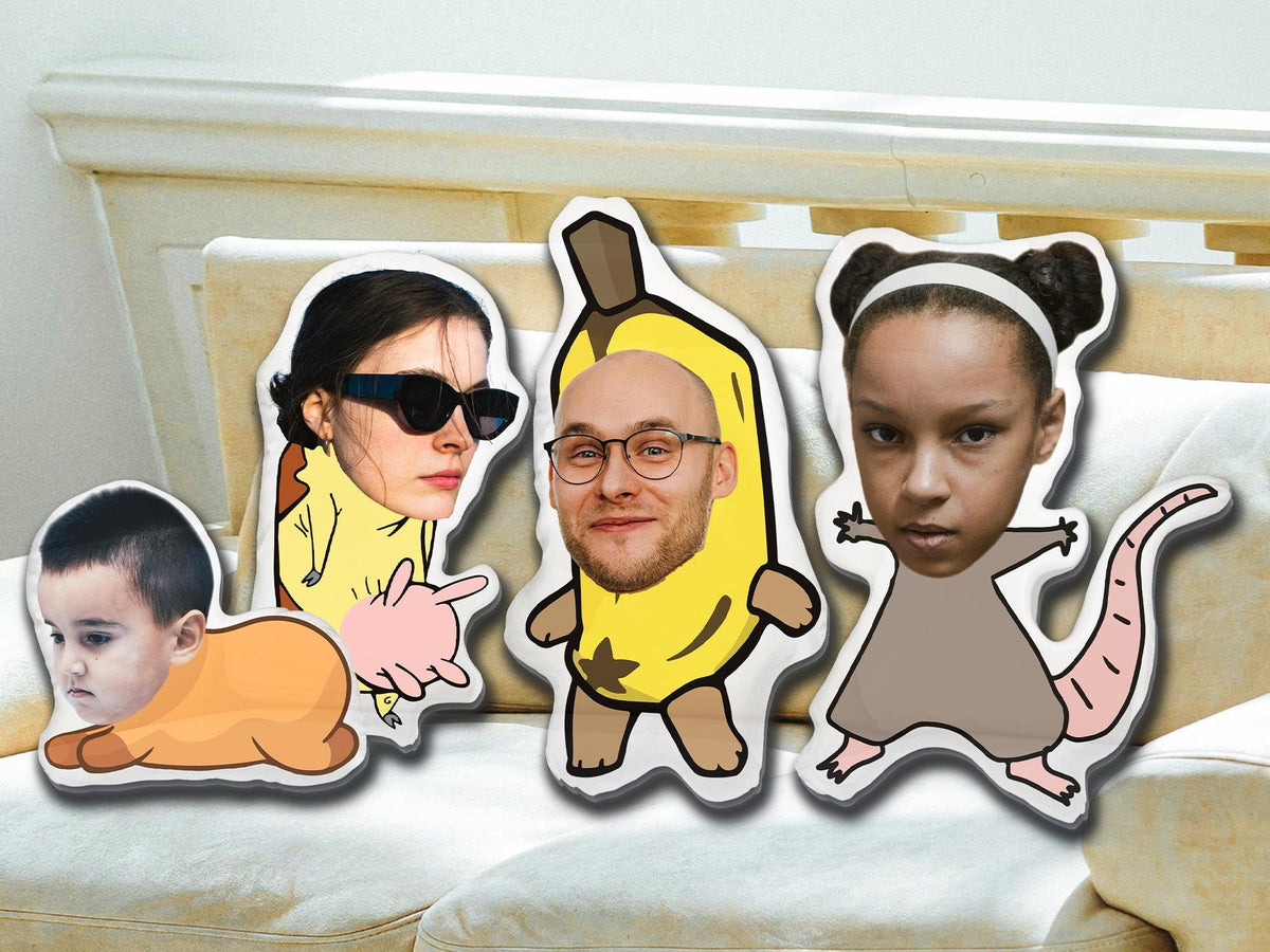 Custom Shaped Pillow Personalized Face Pillow from Photo, Fun Gift for Bachelorette Party, or Birthday