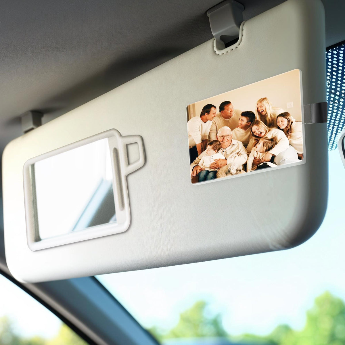 Personalized Car Visor Clip with Your Photo and Text - Drive Safe Car Daddy, Decor for Couple Family
