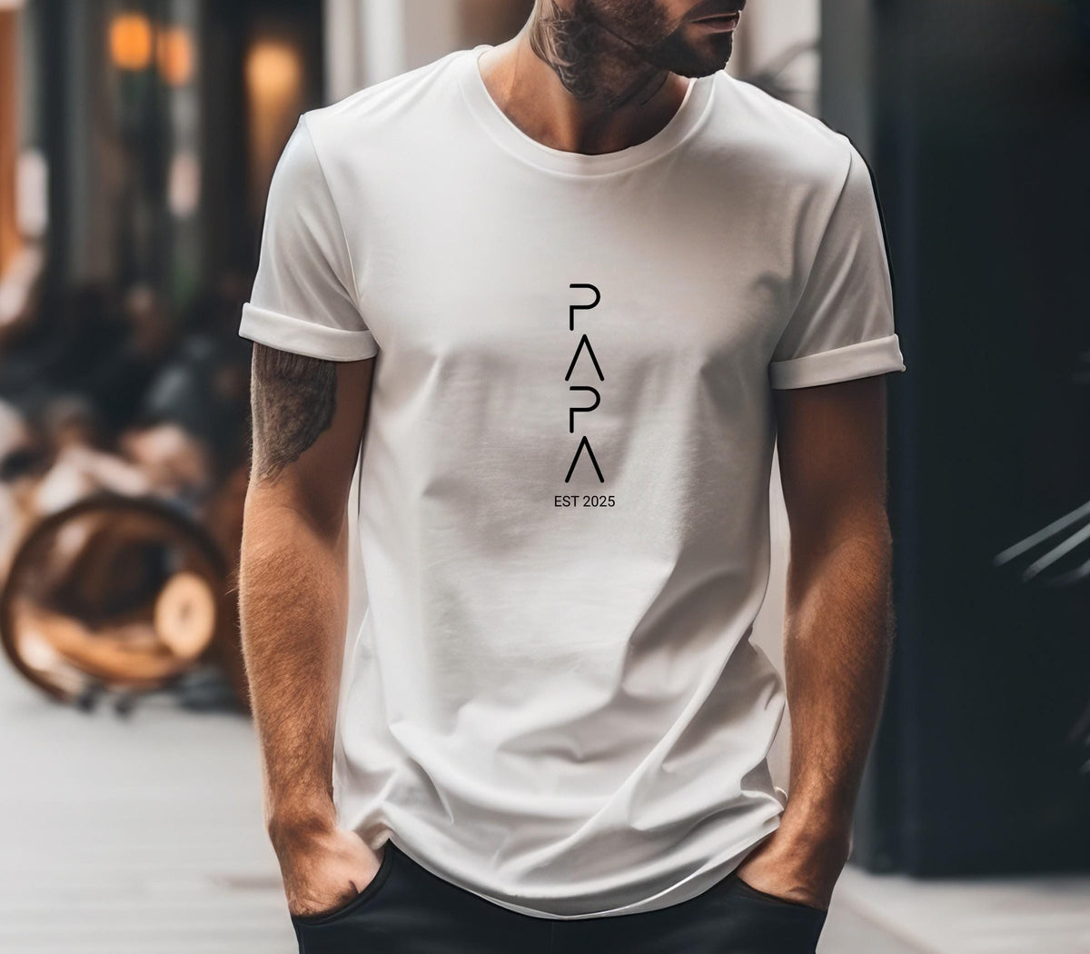 Papa Sweatshirt Personalised With Name, Father T-Shirt Gift, Expecting Dad Announcement Tee, Father s Day Hoodie, Cool Dad Shirt, Best Dad