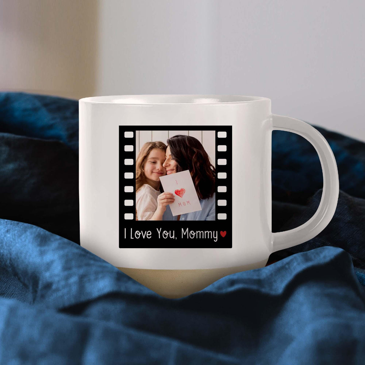 Custom Coffee Mug with Photo, Personalized Picture Coffee Cup Anniversary Mug Gift for Him Her, Logo-Text Mug Photo Coffee Mug Birthday Gift