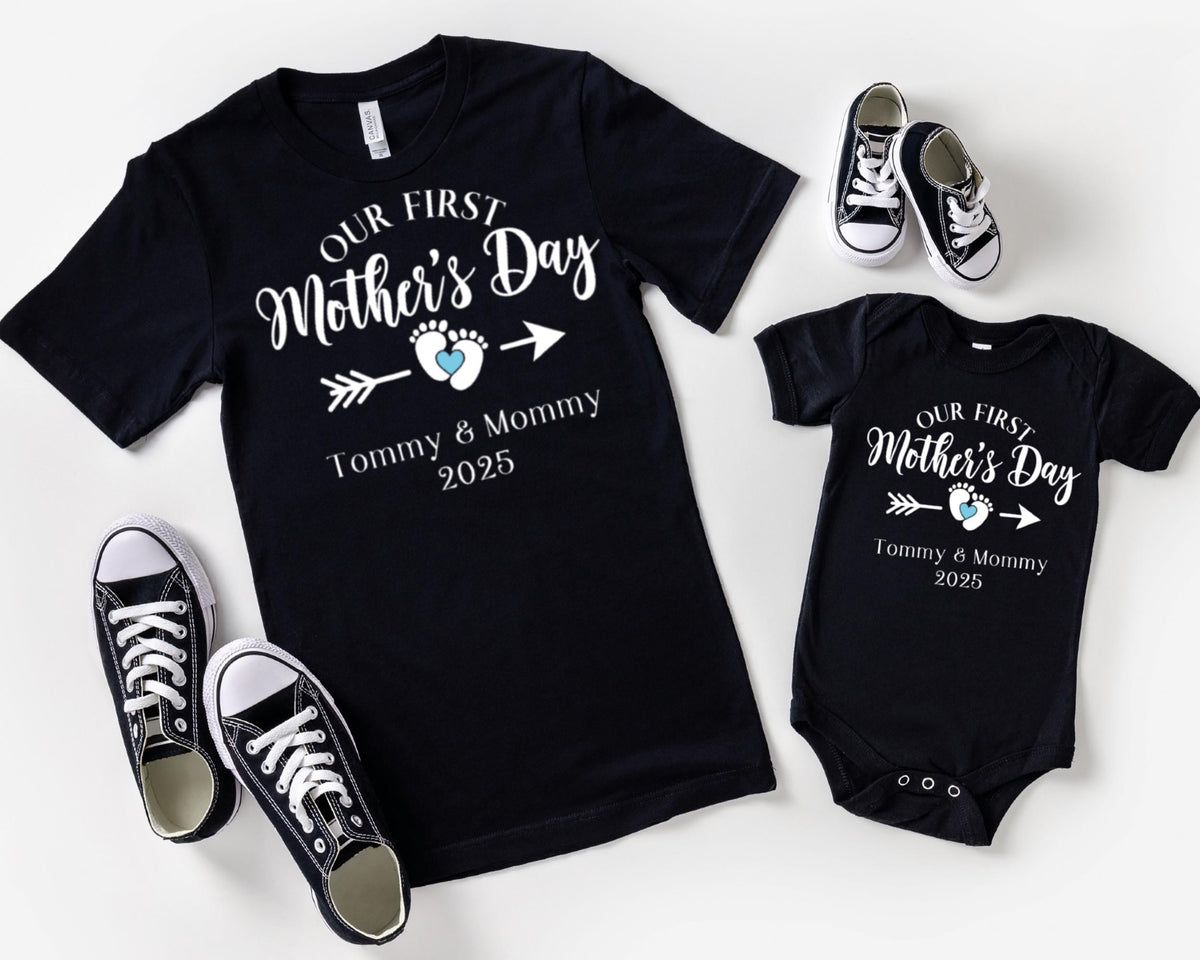 Personalized Mothers Day Shirt, Our First Mothers Day, My 1st Mothers Day , Mothers Day Matching Shirt, Mommy and Me, Mothers Day Gift