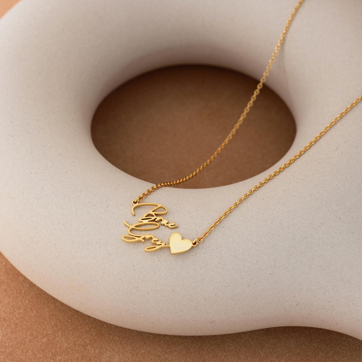 Custom Two Name Necklace with Heart, Double Name Necklace, Kids Name Necklace, Personalized Gift for Mom, New Baby Gift, Best Friend Gift