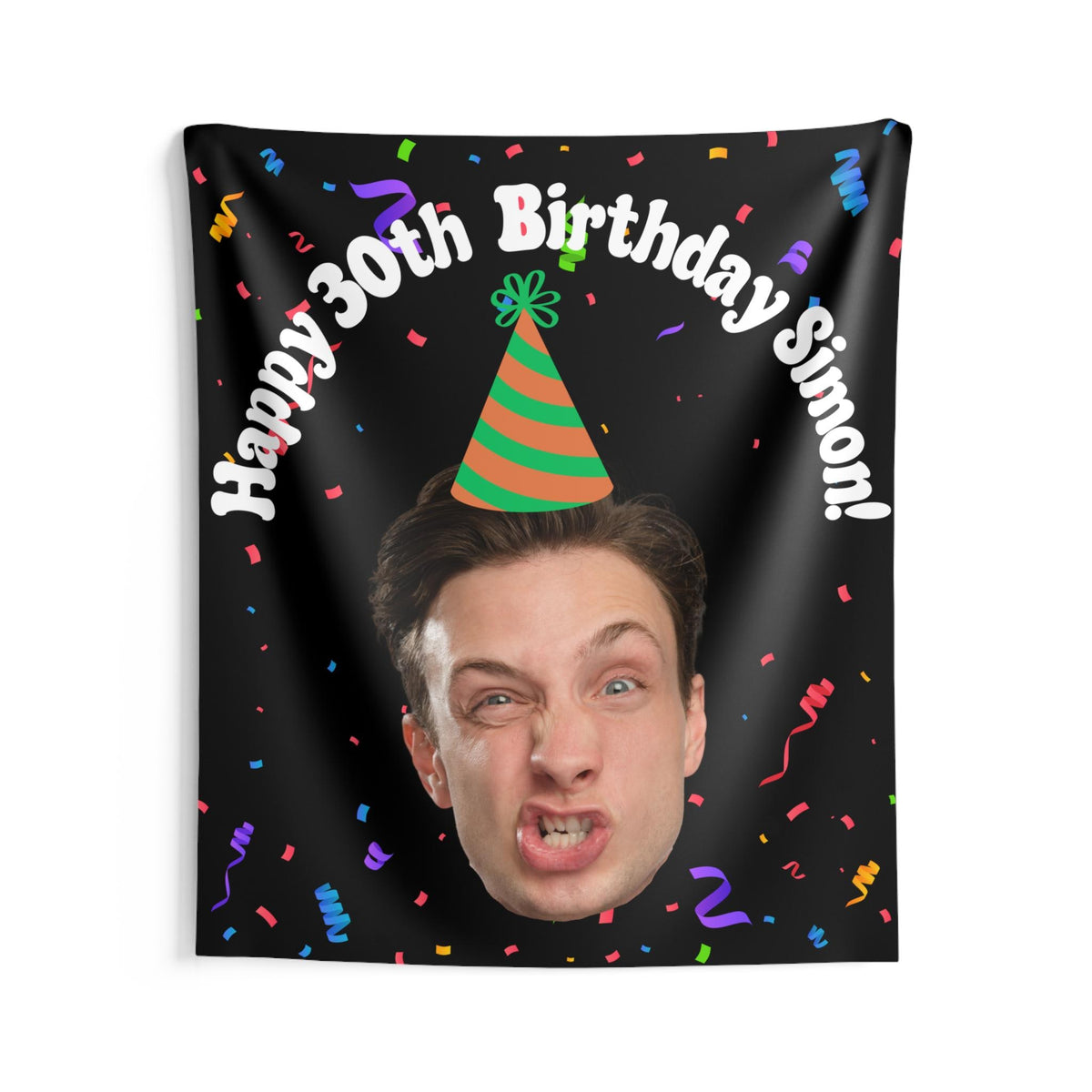 Custom Face Birthday Banner, Funny Face Photo Birthday Party Decoration, Big Head Cutout Wall Decor, Funny Birthday Decorations For Him