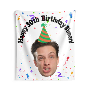 Custom Face Birthday Banner, Funny Face Photo Birthday Party Decoration, Big Head Cutout Wall Decor, Funny Birthday Decorations For Him