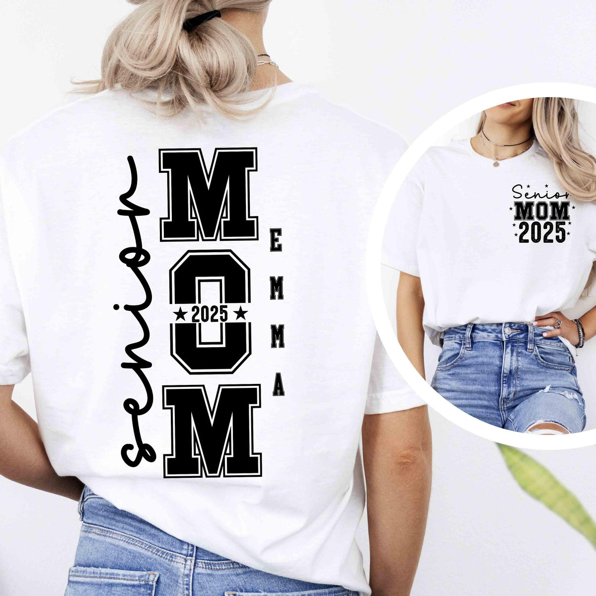 Custom Senior Mom Shirt, Senior 2025 Sweatshirt, Class Of 2025 Shirt, Senior Mom 2025 Tee, Senior Mom Hoodie, Gift For Mom, Graduation Shirt