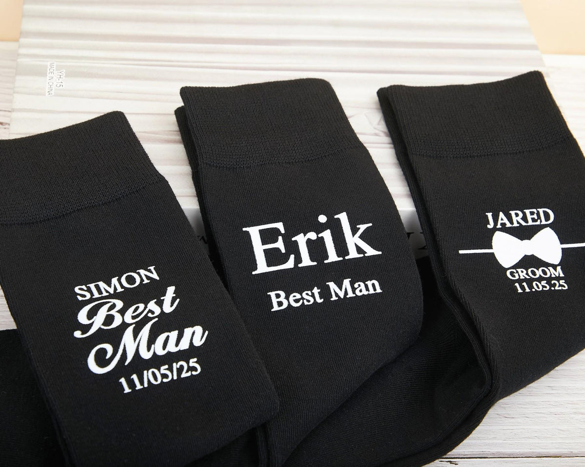 Personalized Groomsmen Socks,Custom Groomsmen Sock,Groom and Groomsman Socks,Groomsmen Proposal Gifts,Wedding Party Socks,Groomsman Gift.