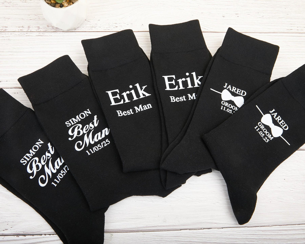 Personalized Groomsmen Socks,Custom Groomsmen Sock,Groom and Groomsman Socks,Groomsmen Proposal Gifts,Wedding Party Socks,Groomsman Gift.
