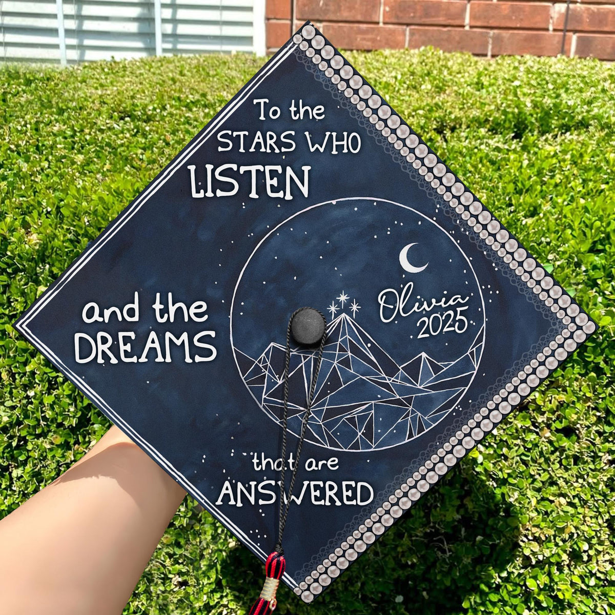 Custom Acotar Graduation Cap Topper, Personalized Bookish Girl Grad Cap, Bookish Graduate, Acotar Book Quote Cap Decoration, Class of 2025