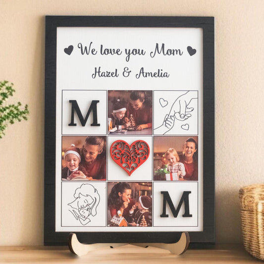 Personalized Mom Photo Collage, Gifts For Wife From Husband, Mom Birthday Gifts, Mother's Day Gifts For Mom From Daughter Son