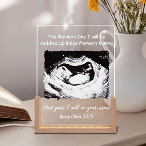 Pregnant Mom Gift, Personalised First Mother s Day Photo LED Night Light, Pregnancy Announcement, Expecting Mother Gift, New Mom Gifts