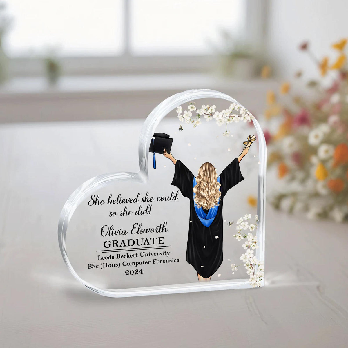 Personalised Graduation Gift, Graduation Plaque, Graduation Gift for Her, Graduation Gift for Daughter, Graduation Gift for Granddaughter