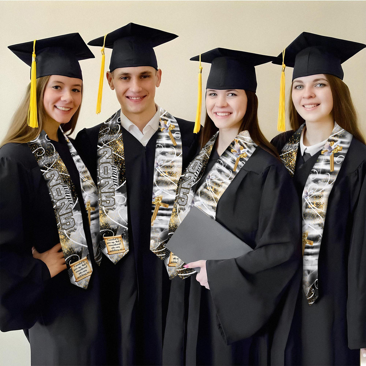 In Loving Memory Graduation Stoles, Custom Graduation Stole with photos, Personalized Grad Stole, Gift for Graduate, Class of 2025